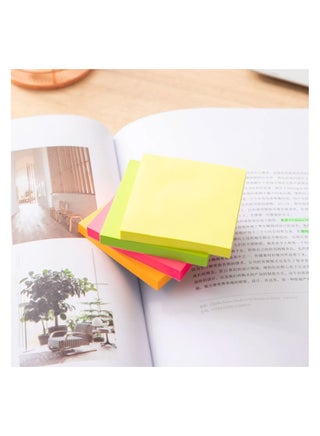 Sticky Notes 76mmx76mm 500 Sheets Self Adhesive Sticky Pads for Office, School, Home & Study Notepads for Planner, Reminder, To-Do List Writable Paper Notes in 5 Colour - view 5